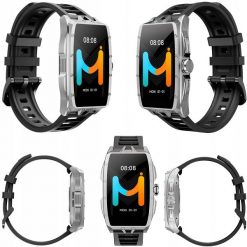 Smartwatch zegarek sportowy IMIKI Master Band Silver. Szare zegarki IMIKI. Za 249.00 zł.