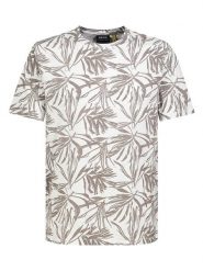 Sublevel Koszulka w kolorze biało-szarobrązowym rozmiar: L. Brązowe bezrękawniki Sublevel, l, bez wzorów, z bawełny, bez kołnierzyka, bez ramiączek. Za 43.99 zł.