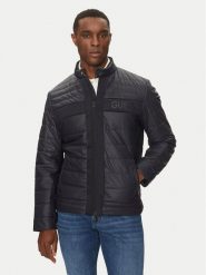 Guess Kurtka puchowa M4YL16 WFHD0 Granatowy Regular Fit. Niebieskie kurtki Guess, m, z aplikacjami, z puchu, bez kaptura. Za 899.99 zł.
