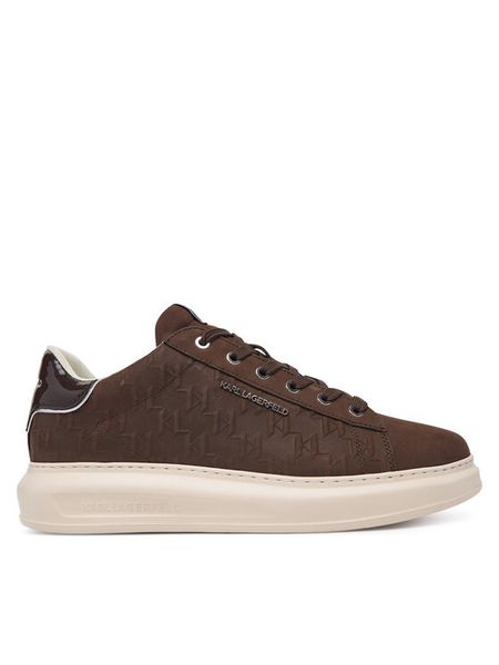 KARL LAGERFELD Sneakersy Kapri KL52547K Brązowy. Brązowe buty sportowe casual KARL LAGERFELD, bez wzorów, z nubiku, bez zapięcia. Za 873.99 zł.