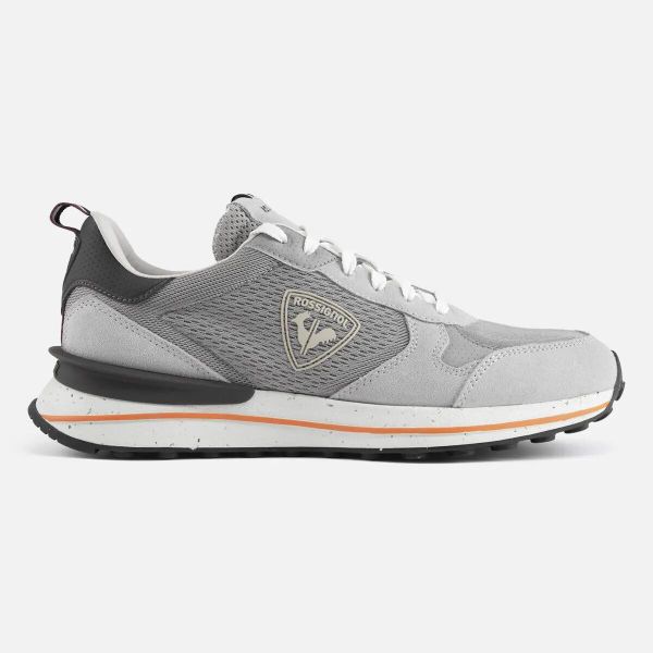 Buty dziedzictwa retro Rossignol. Szare buty turystyczne Rossignol, bez wzorów, z materiału, bez zapięcia, narciarskie. Za 617.50 zł.