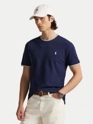 Polo Ralph Lauren T-Shirt 710963492001 Granatowy Regular Fit. Niebieskie koszulki polo Polo Ralph Lauren, m, bez wzorów, z bawełny, bez kołnierzyka, bez ramiączek. Za 399.99 zł.