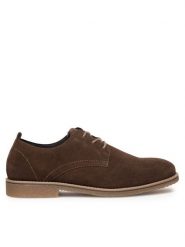 Sergio Bardi Półbuty CHARGE-07 MI25 Brązowy. Brązowe eleganckie półbuty Sergio Bardi, bez wzorów, ze skóry, bez obcasa, bez zapięcia. Za 249.99 zł.