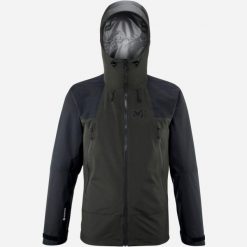 Kurtka trekkingowa K GORE-TEX męska. Szare kurtki Millet, l, bez wzorów, z gore-texu, bez kaptura. Za 1,408.10 zł.
