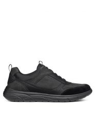Geox Sneakersy U Portello U46E1B 0BCEK C9999 Czarny. Czarne buty sportowe casual Geox, bez wzorów, ze skóry, bez zapięcia. Za 269.99 zł.