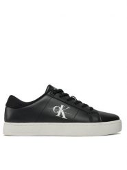 Calvin Klein Jeans Sneakersy Classic Cupsole Low Laceup Lth YM0YM00864 Czarny. Czarne buty sportowe casual Calvin Klein Jeans, bez wzorów, z jeansu, bez zapięcia. Za 259.99 zł.