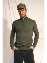 Just Cashmere Kaszmirowy golf "Bradley" w kolorze zielonym rozmiar: L. Zielone golfy Just Cashmere, l, bez wzorów, z kaszmiru, bez ramiączek. Za 434.95 zł.