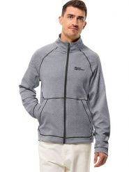 Jack Wolfskin Kurtka sportowa "Fernweh" w kolorze szarym rozmiar: L. Szare kurtki outdoor i hardshell Jack Wolfskin, l, bez wzorów, z materiału, bez kaptura, outdoorowe. Za 247.69 zł.
