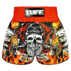 Spodenki treningowe TUFF Graybeard and The Eagle XL. Czerwone krótkie spodenki sportowe TUFF, s, bez wzorów, z materiału. Za 149.00 zł.