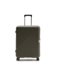 WITTCHEN Walizka średnia 56-3P-842-85 Zielony. Zielone walizki Wittchen, bez wzorów, z tworzywa sztucznego, średnie. Za 539.99 zł.