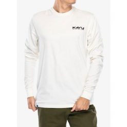 Longsleeve męski Kavu LS Etch Art. Białe bluzki z długim rękawem KAVU, m, bez wzorów, bez kołnierzyka, bez ramiączek. Za 172.99 zł.