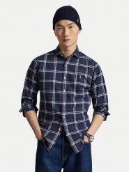 Polo Ralph Lauren Koszula 710B30241002 Granatowy Custom Fit. Niebieskie koszule Polo Ralph Lauren, m, bez wzorów, z bawełny, bez kołnierzyka, bez ramiączek. Za 769.99 zł.