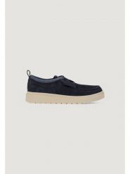 Clarks Półbuty Polden Moc 26180866 Granatowy. Niebieskie eleganckie półbuty Clarks, bez wzorów, ze skóry, bez obcasa, bez zapięcia. Za 359.99 zł.