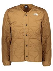 The North Face Kurtka pikowana "Ampato" w kolorze jasnobrązowym rozmiar: M. Brązowe kurtki The North Face, m, bez wzorów, bez kaptura. Za 420.68 zł.