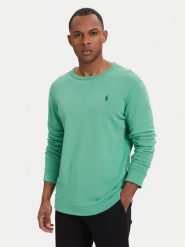 Polo Ralph Lauren Bluza 710A12485003 Zielony Regular Fit. Zielone bluzy Polo Ralph Lauren, l, bez wzorów, z bawełny, bez kaptura. Za 769.99 zł.