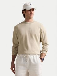 Polo Ralph Lauren Bluza 710916689025 Beżowy Regular Fit. Brązowe bluzy Polo Ralph Lauren, m, bez wzorów, z bawełny, bez kaptura. Za 539.99 zł.