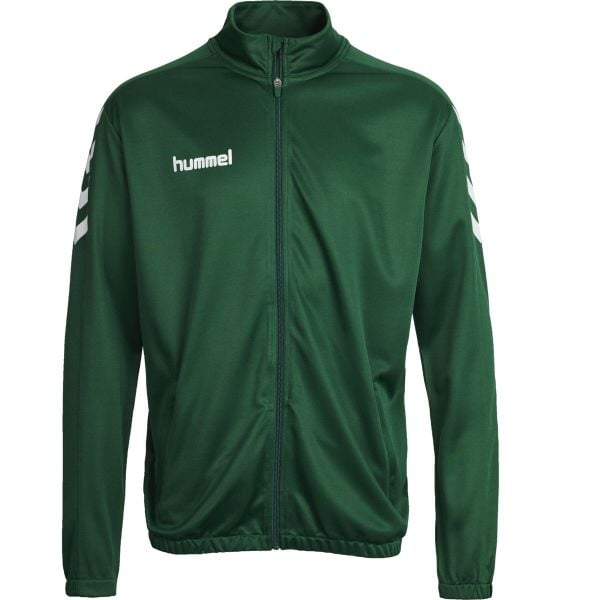 Bluza sportowa dla dorosłych Hummel Core Poly Jacket. Zielone bluzy bez kaptura Hummel, xl, bez wzorów, bez kaptura. Za 89.00 zł.
