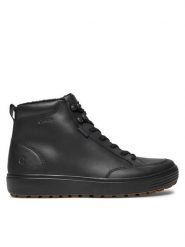 ECCO Trzewiki Soft 7 Tred M 45076401001 Czarny. Czarne botki sznurowane ecco, bez wzorów, ze skóry, bez obcasa, bez zapięcia. Za 759.99 zł.