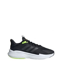 AlphaEdge + Shoes. Czarne buty do biegania Adidas, bez wzorów, z materiału, bez zapięcia, do biegania. Za 301.00 zł.