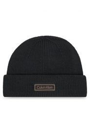 Calvin Klein Czapka LV04D8058G Czarny. Czarne czapki zimowe CALVIN KLEIN, bez wzorów, z materiału. Za 219.99 zł.