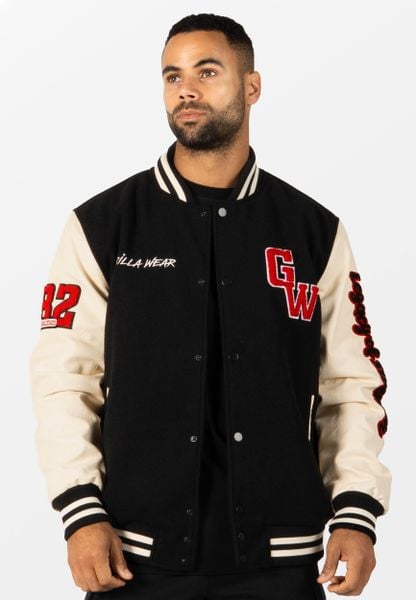 Saint Louis Varsity Kurtka - Czarny. Czarne kurtki GORILLA WEAR, l, bez wzorów, z poliesteru, bez kaptura. Za 763.00 zł.