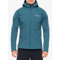 Kurtka softshell męska Columbia Trailborne Softshell. Niebieskie kurtki Columbia, m, bez wzorów, z softshellu, bez kaptura. Za 593.99 zł.