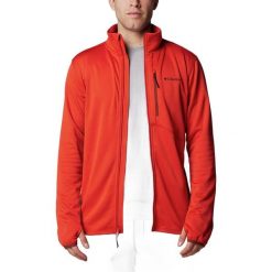 Bluza trekkingowa męska Columbia Park View Fleece FZ. Czerwone bluzy Columbia, m, bez wzorów, bez kaptura. Za 249.99 zł.