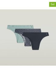 G-Star Slipy (3 pary) w kolorze turkusowym, fioletowym i granatowym rozmiar: L. Niebieskie slipki G-Star, l, bez wzorów. Za 98.95 zł.