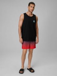 4F Spodenki plażowe boardshorty męskie - czarne 3XL. Czarne odzież kąpielowa 4F, m, bez wzorów, z materiału. Za 99.99 zł.