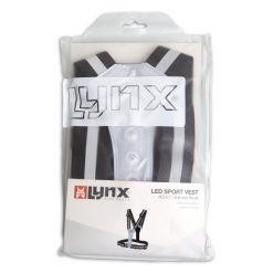 Lynx Kamizelka LED USB czarna. Czarne kamizelki sportowe Lynx, uniwersalny, bez wzorów, z materiału, bez kaptura. Za 168.30 zł.