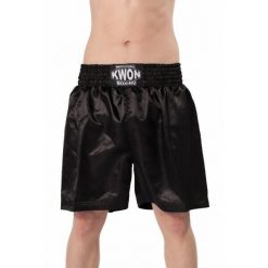 Spodenki bokserskie Kwon Professional Boxing. Czarne szorty KWON, s, bez wzorów, sportowe. Za 178.50 zł.