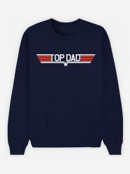 WOOOP Bluza "Top Dad" w kolorze granatowym rozmiar: L. Niebieskie bluzy Wooop, l, bez wzorów, bez kaptura. Za 139.54 zł.