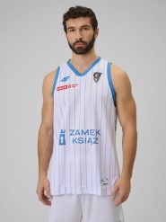 4F Koszulka meczowa replika domowa z sezonu 2025/26 męska 4F x Górnik Wałbrzych - biała XXL. Białe bezrękawniki 4F, m, bez wzorów, z materiału, bez kołnierzyka, bez ramiączek. Za 219.99 zł.