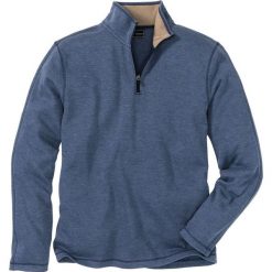 Bluza ze stójką Regular Fit bonprix indygo. Bluzy bonprix. Za 59.99 zł.