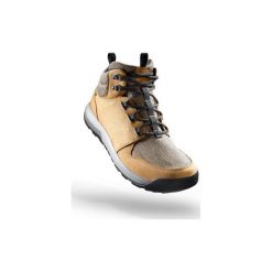 Buty turystyczne NH500 mid WTP męskie. Brązowe buty turystyczne QUECHUA, bez wzorów, z gumy, bez zapięcia. Za 229.99 zł.