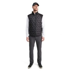 Kurtka puchowa bez rękawów Abacus Grove Hybrid. Czarne kurtki ABACUS, s, bez wzorów, z materiału, bez kaptura. Za 646.50 zł.