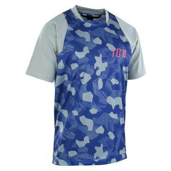 Koszulka rowerowa męska ION Scrub tidal green. Niebieskie bluzy ION, m, bez wzorów, bez kaptura. W wyprzedaży za 179.99 zł.