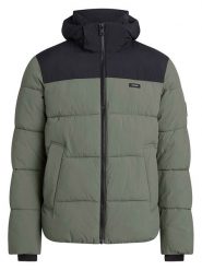 Calvin Klein Kurtka pikowana w kolorze khaki rozmiar: XL. Brązowe kurtki CALVIN KLEIN, na zimę, xl, z aplikacjami, z nylonu, bez kaptura. Za 369.82 zł.