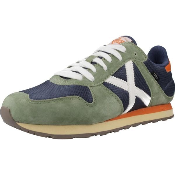 Buty MUNICH MASSANA CLASSIC MAN 601 Zielony. Zielone buty trekkingowe munich, bez wzorów, ze skóry, bez zapięcia, na fitness i siłownię. Za 497.90 zł.