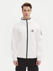 Aeronautica Militare Kurtka przejściowa 251AF497F559 Biały Regular Fit. Białe kurtki Aeronautica Militare, m, bez wzorów, z syntetyku, bez kaptura. Za 839.99 zł.