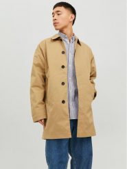 Jack&Jones Płaszcz przejściowy 12237692 Beżowy Regular Fit. Brązowe płaszcze Jack&Jones, m, bez wzorów, z syntetyku, bez kaptura. Za 159.99 zł.