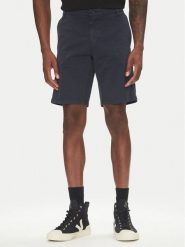 Mustang Szorty materiałowe Amsterdam 1016450 Granatowy Slim Fit. Niebieskie szorty Mustang, m, bez wzorów, z bawełny. Za 199.99 zł.