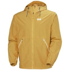 Kurtka wodoodporna Helly Hansen Sandoy. Brązowe kurtki Helly Hansen, bez wzorów, z kapturem. Za 633.50 zł.