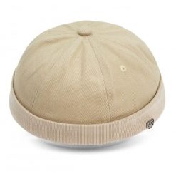 Letnia Czapka - Leonka (Dokerka) - Pako Jeans - Beżowa. Brązowe czapki zimowe Pako Jeans, bez wzorów, z bawełny. Za 49.99 zł.