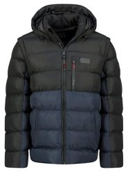 Geographical Norway Kurtka pikowana "Badamo" w kolorze granatowo-czarnym rozmiar: XL. Czarne kurtki Geographical Norway, xl, bez wzorów, bez kaptura. Za 204.45 zł.