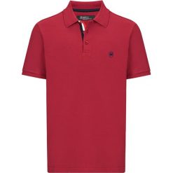 Koszulka polo w kolorze bordowym. Bezrękawniki marki RNT23. W wyprzedaży za 84.95 zł.
