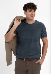 TM-ULF. Niebieskie t-shirty Volcano, l, bez wzorów, z bawełny, bez kołnierzyka, bez ramiączek. Za 69.99 zł.