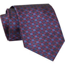 Męski Krawat - ALTIES - Klasyczny - Delikatne Groszki. Niebieskie krawaty i muchy Alties, bez wzorów, z tkaniny. Za 49.00 zł.