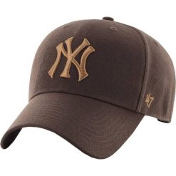 Czapka z daszkiem - New York Yankees Czapka regulowana. Niebieskie czapki z daszkiem 47 Brand, bez wzorów. Za 170.50 zł.