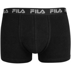 Męskie Bokserki Fila Czarne L - Oddychające i Wygodne. Czarne bokserki Fila, l, bez wzorów, z bawełny. Za 130.99 zł.